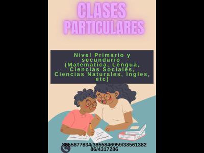 Servicios Clases y Cursos Profesora particular Nivel Primario-Secundario